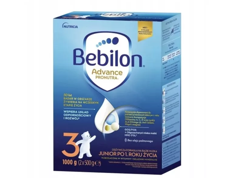 MLEKO BEBILON JUNIOR 3 Z PRONUTRA-ADVANCE 1000G