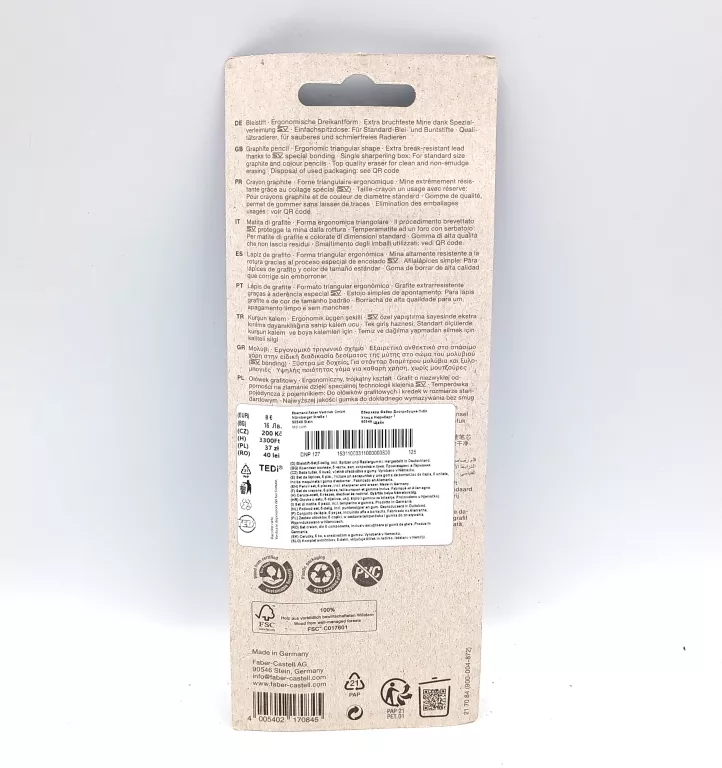 FABER-CASTELL SLEEVE SET ZESTAW OŁÓWKÓW 5 CZĘŚCI