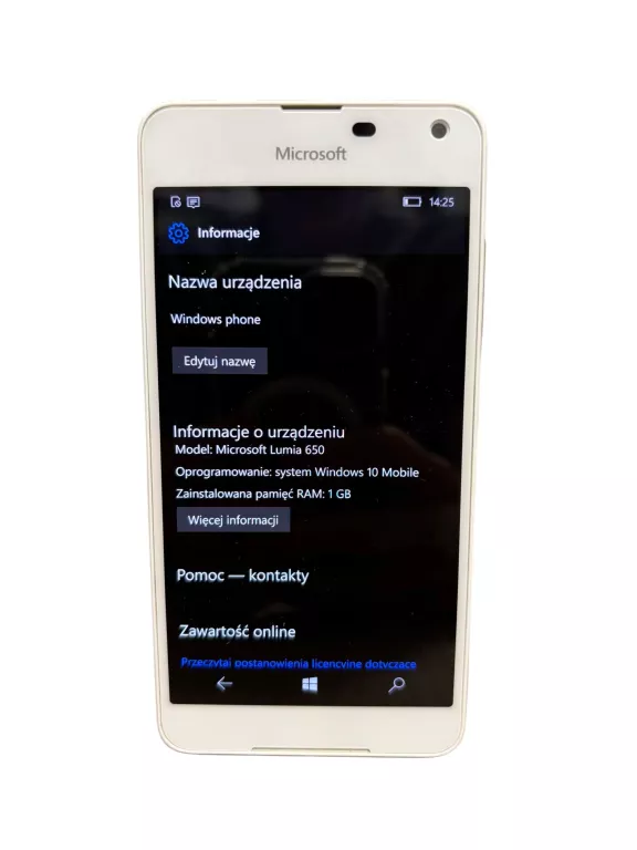 TELEFON MICROSOFT LUMIA 650 1/16GB