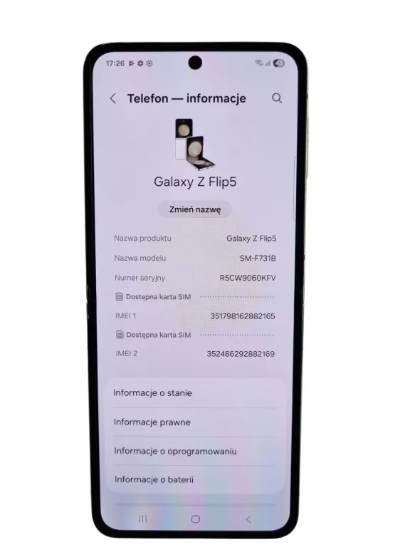 SAMSUNG GALAXY Z FLIP5 /8GB/512GB