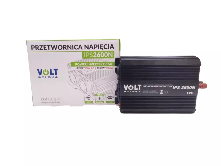 PRZETWORNICA NAPIĘCIA VOLT IPS2600N 1300W/2600W 12V DC/ 230V AC USB