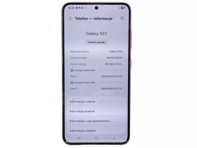 TELEFON SAMSUNG GALAXY S23 8 GB / 128 GB 5G RÓŻOWY SPŁACONY