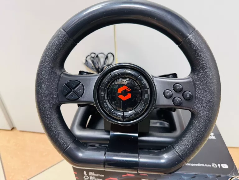 KIEROWNICA SPEEDLINK BLACK BOLT PC Z PEDAŁAMI