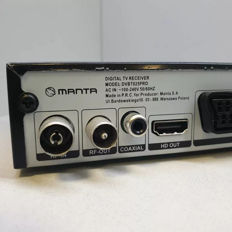 DEKODER DVBT2 MANTA H.265 KOMPLET