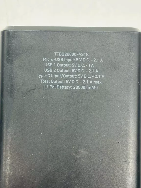 POWERBANK SBS 20000 MAH