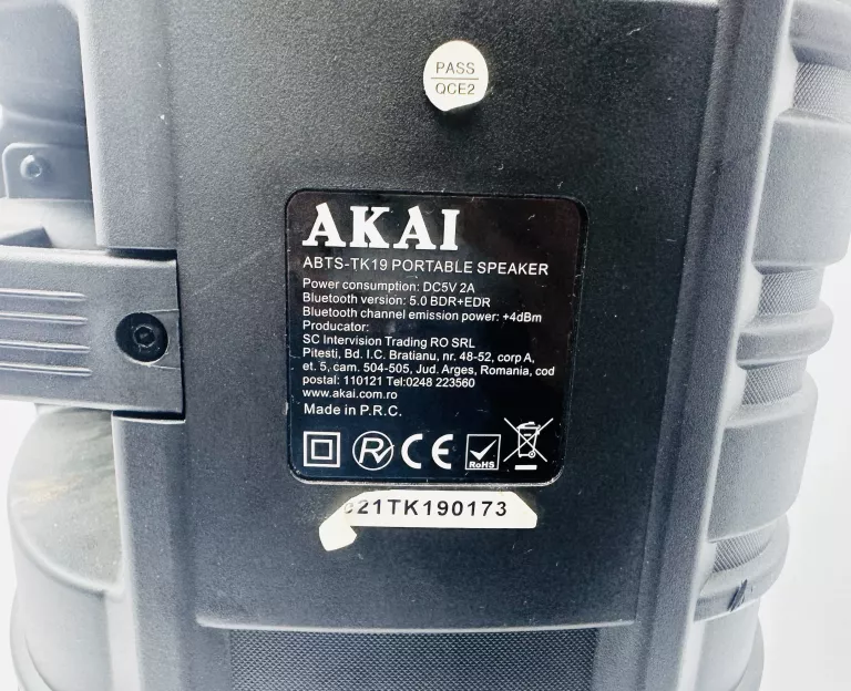 GŁOŚNIK AKAI ABTS-TK19 BT
