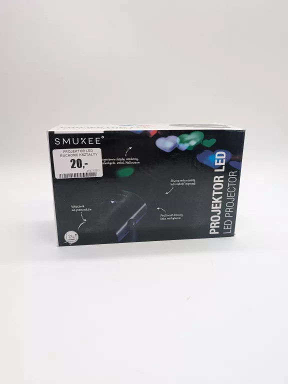PROJEKTOR LED RUCHOME KSZTAŁTY KOLOROWY