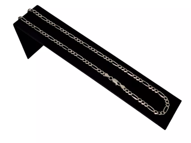 SREBRNY ŁAŃCUSZEK FIGARO P.925 52CM 9,59G