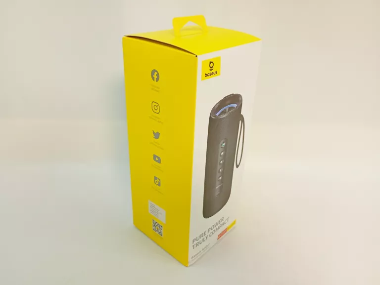 GŁOŚNIK PRZENOŚNY BASEUS AEQUR VO20 15W IPX5 LED MOBILNY CZARNY BLUETOOTH