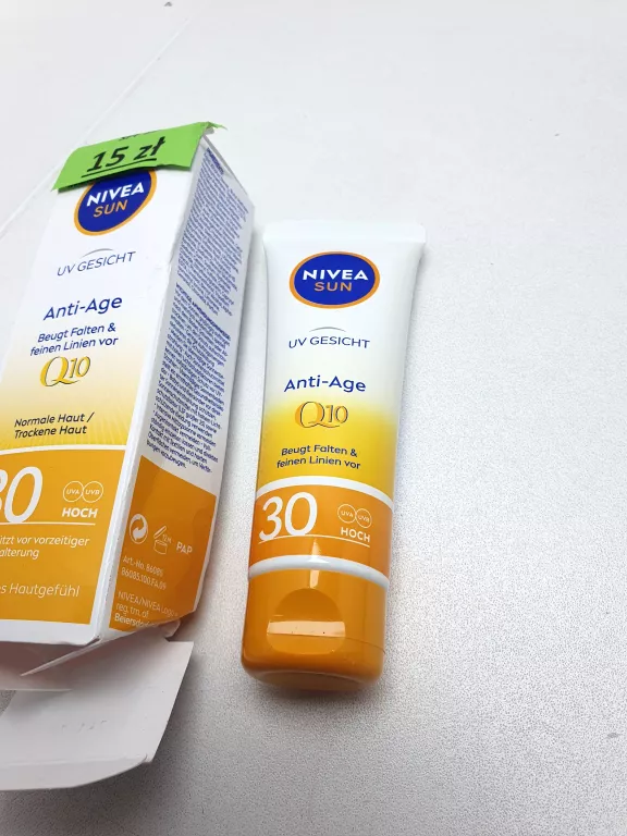 NIVEA SUN, KREM PRZECIWSŁONECZNY DO TWARZY, SPF 30, 50 ML