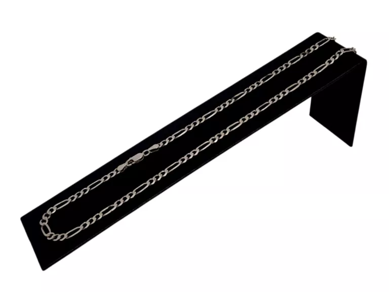 SREBRNY ŁAŃCUSZEK FIGARO P.925 52CM 9,59G