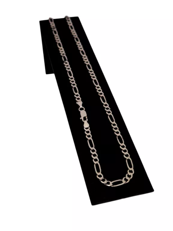 SREBRNY ŁAŃCUSZEK FIGARO P.925 52CM 9,59G