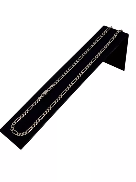 SREBRNY ŁAŃCUSZEK FIGARO P.925 52CM 9,59G