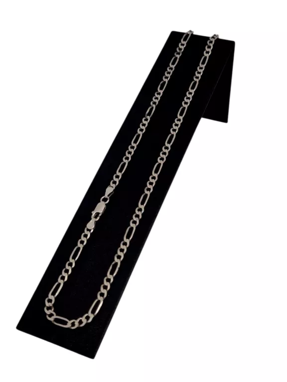SREBRNY ŁAŃCUSZEK FIGARO P.925 52CM 9,59G
