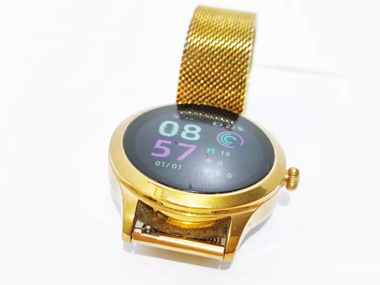 SMARTWATCH MAXCOM FW42 ZŁOTY ŁADOWARKA