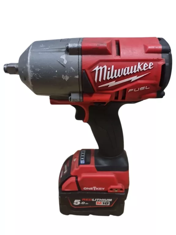 KLUCZ UDAROWY MILWAUKEE M18 ONEFHIWF12 + AKU 5AH + ŁAD