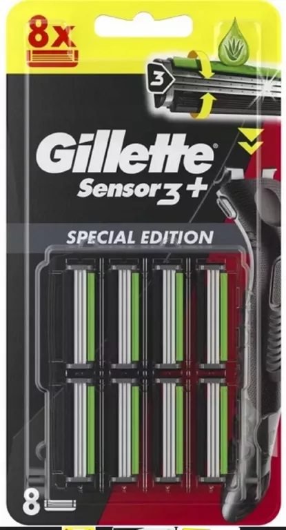 WKŁADY DO MASZYNKI GILLETE SENSOR 3+ 8 SZT