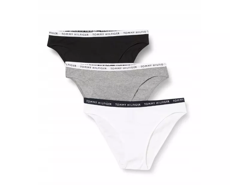 PVH TOMMY HILFIGER ZESTAW 3 DAMSKICH MAJTEK BIKINI R. L