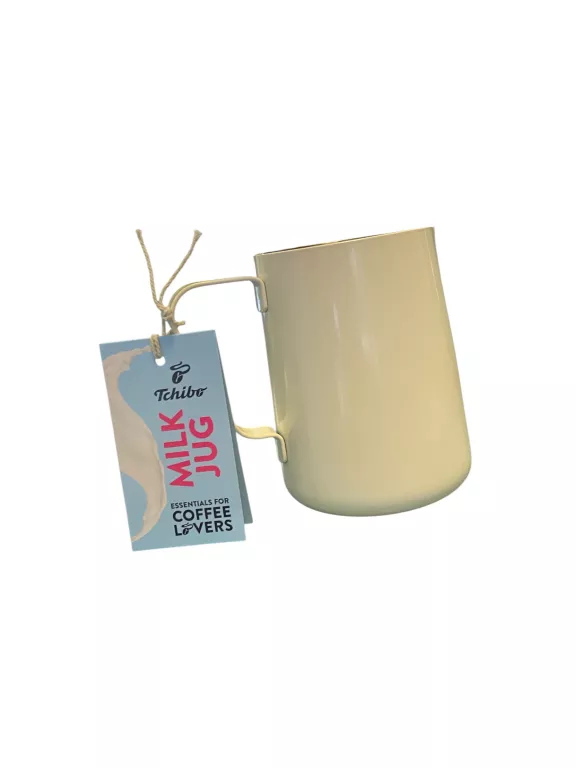 DZBANEK DO MLEKA ZE STALI BIAŁY TCHIBO 600ML