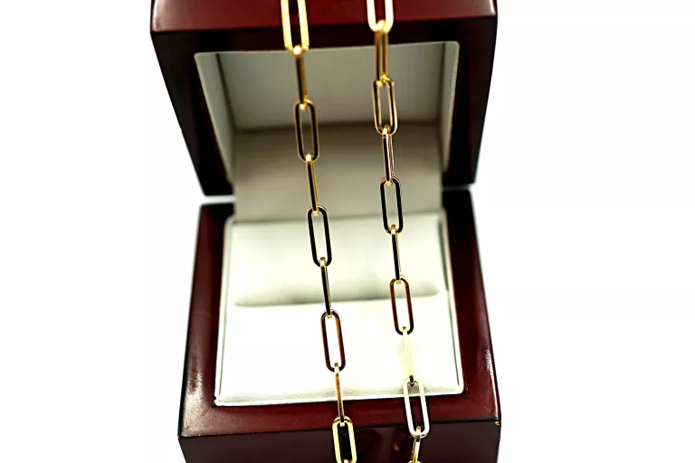 ZŁOTY ŁAŃCUSZEK - ANKIER - PR: 585 5.78G 55CM 14K