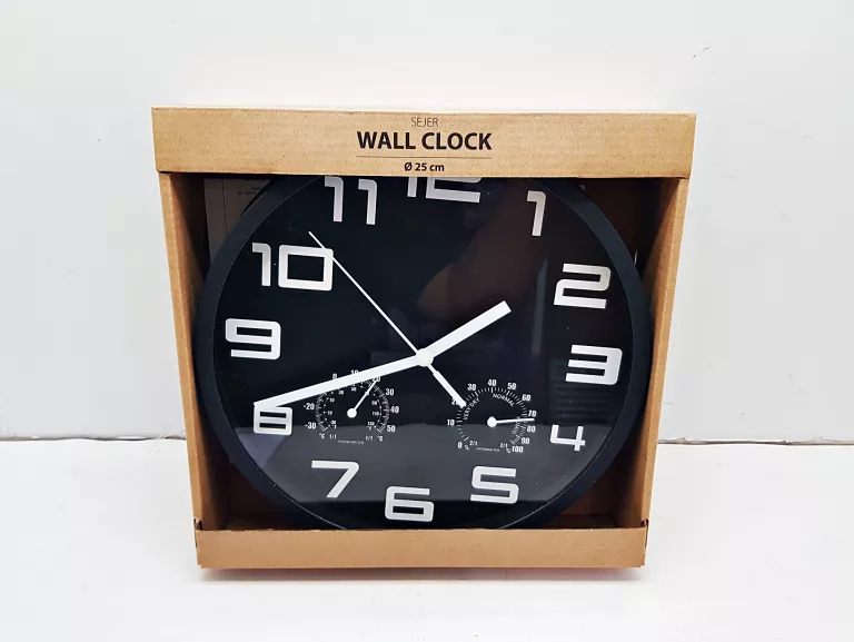 ZEGAR ŚCIENNY SEJER JYSK WALL CLOCK 25CM