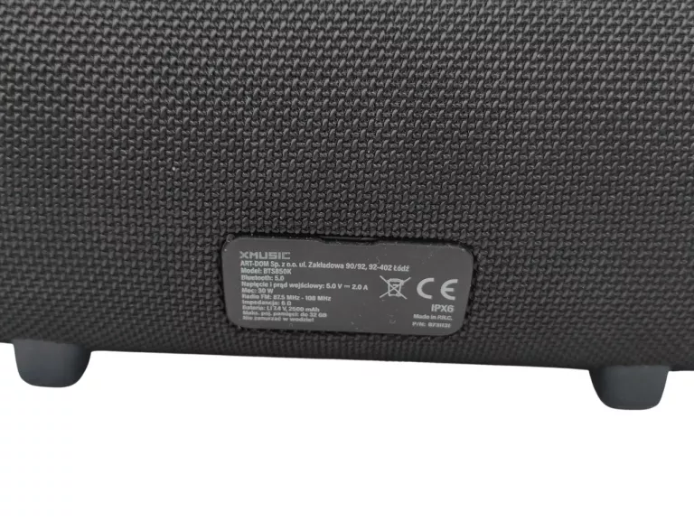GŁOŚNIK BLUETOOTH XMUSIC BTS850K