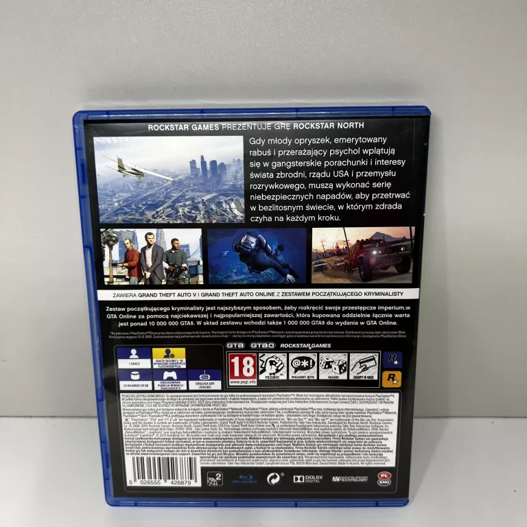 GRA NA KONSOLE GTA V PS4