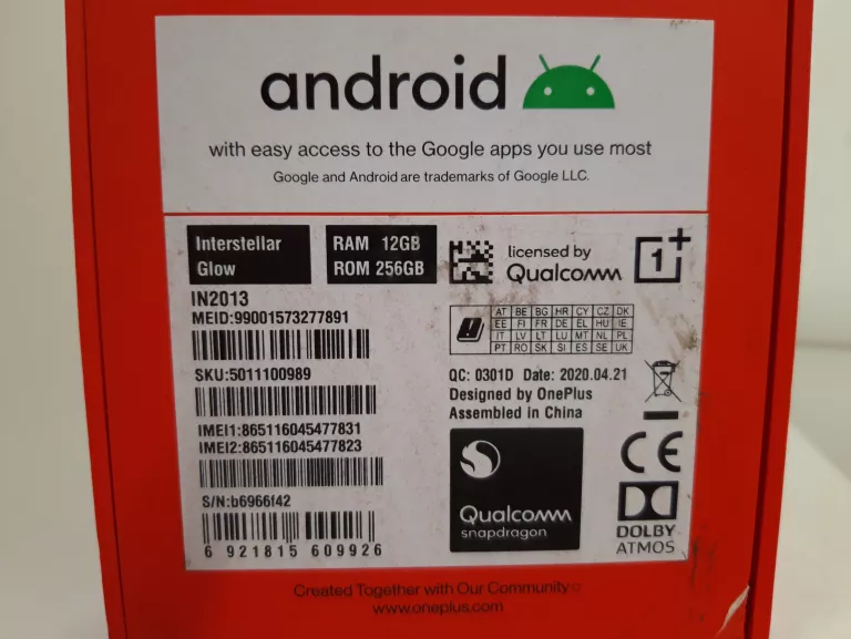 TELEFON ONEPLUS 8 12GB/256GB