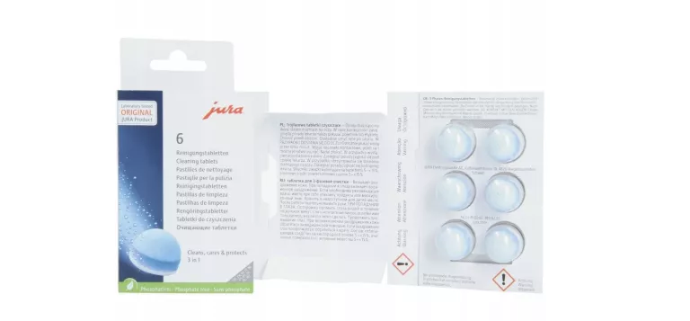 3- FAZOWE TABLETKI CZYSZCZĄCE JURA 6SZT