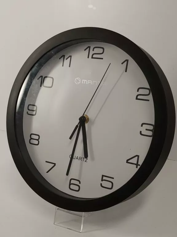 ZEGAR ŚCIENNY CZARNY OK 30CM