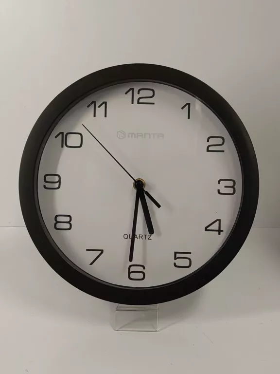 ZEGAR ŚCIENNY CZARNY OK 30CM
