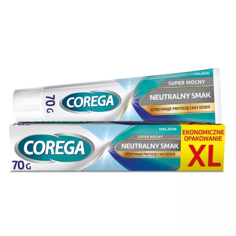 COREGA SUPER MOCNY KLEJ KREM MOCUJĄCY DO PROTEZ ZĘBOWYCH NATURALNY SMAK