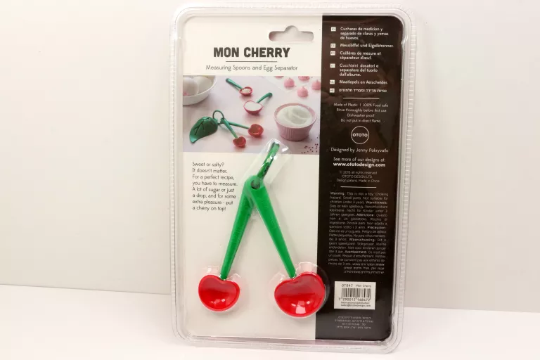 WIŚNIOWE OTOTO MON CHERRY MEASURING SPOONS & EGG SEPARATOR
