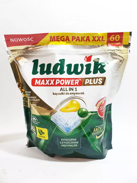 KAPSUŁKI DO ZMYWAREK LUDWIK MAXX POWER PLUS 60 SZT.