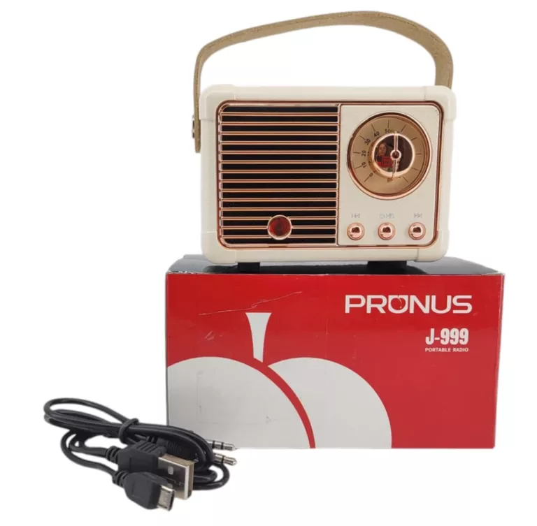 RADIO PRZENOŚNE PRONUS J-999 RETRO FM GŁOŚNIK BLUETOOTH 5.0 USB/TF/AUX PRO