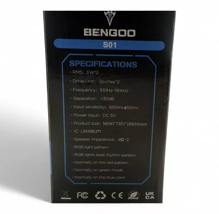 GŁOŚNIKI BENGOO S01