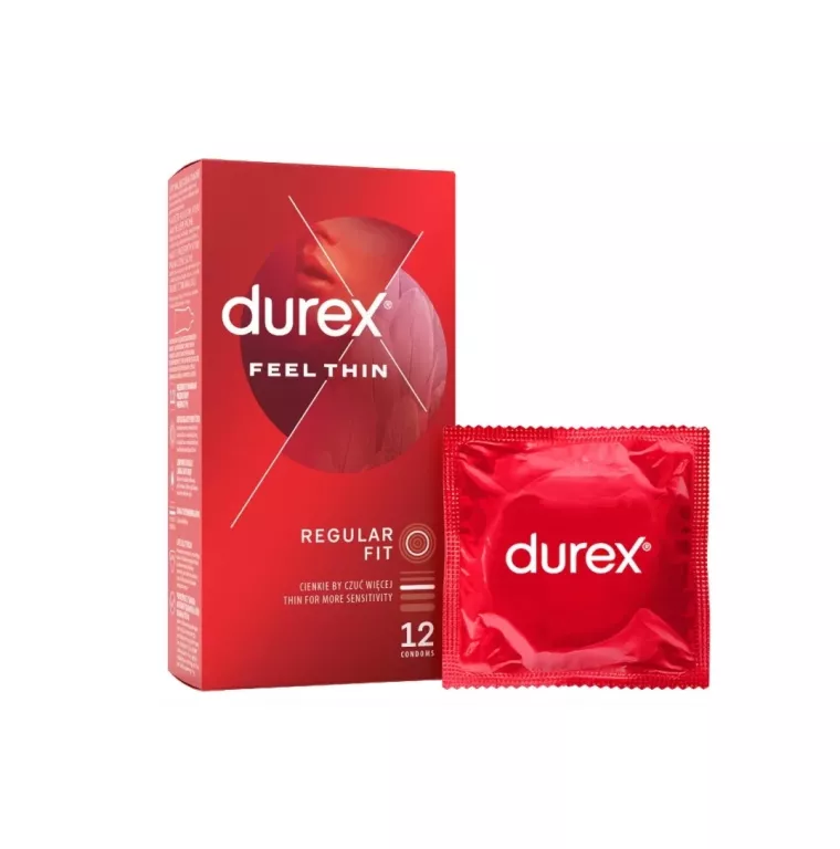 DUREX FEEL THIN CLASSIC ULTRA CIENKIE PREZERWATYWY 12 SZTUK DOPASOWANE