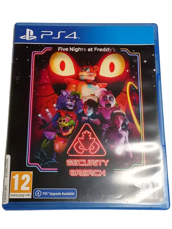 GRA PS4 FIVE NIGHTS AT FREDDYS SECURITY BREACH