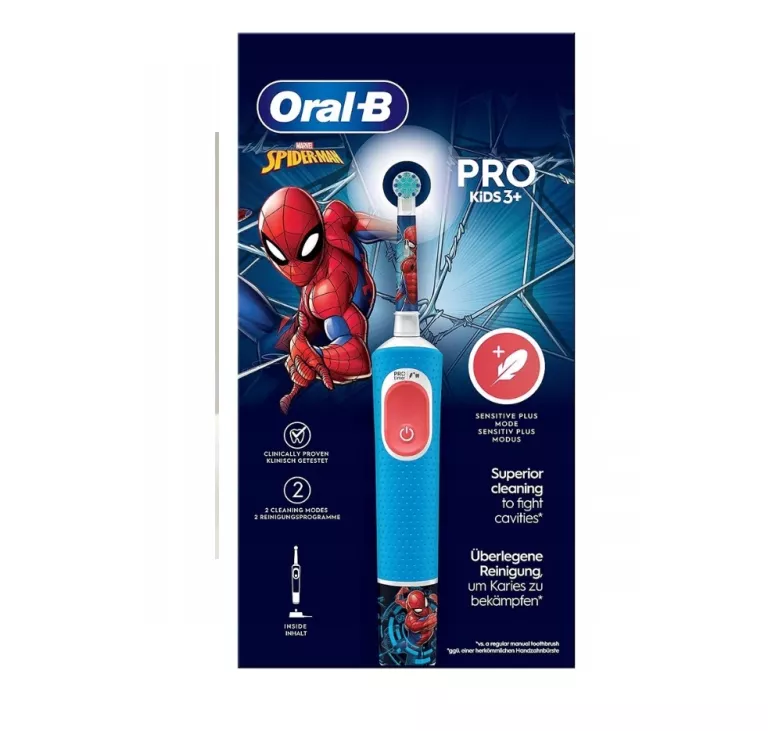ELEKTRYCZNA SZCZOTECZKA DO ZĘBÓW ORAL-B PRO KIDS 3+ SPIDER-MAN