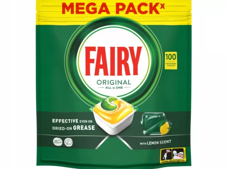 KAPSUŁKI DO ZMYWAREK FAIRY ORIGINAL ALL IN ONE CYTRYNA - 100 SZT.