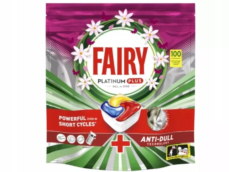 FAIRY ALL IN ONE FAIRY PLATINUM PLUS KAPSUŁKI DO ZMYWARKI CYTRYNA 100 SZT
