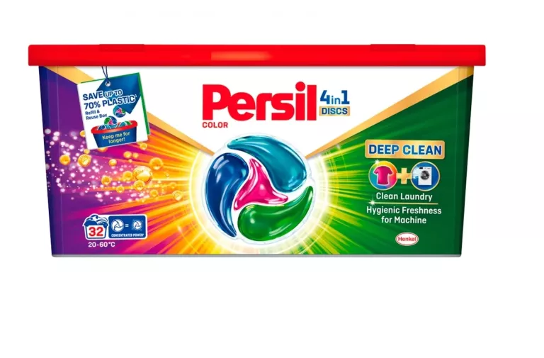 PERSIL 4IN1 DISCS DEEP CLEAN - KAPSUŁKI DO PRANIA KOLORÓW 32 SZTUKI