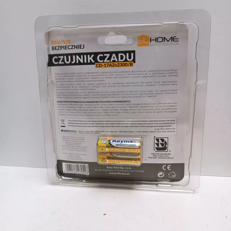 CZUJNIK CZADU CD-17A2V2300/B EL HOME