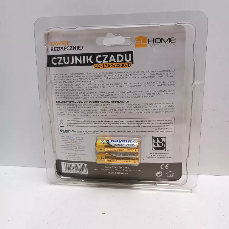 CZUJNIK CZADU CD-17A2V2300/B EL HOME