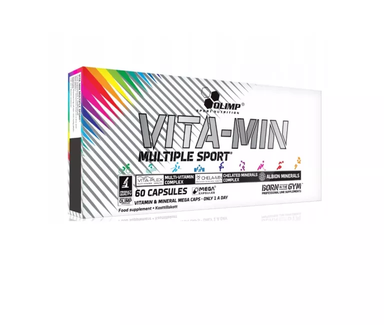 WITAMINY OLIMP VITA-MIN MULTIPLE SPORT 60SZT MOCNE DLA SPORTOWCÓW MINERAŁY