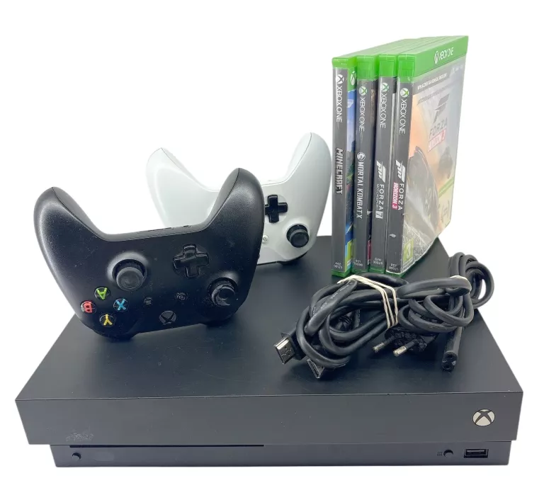 KONSOLA XBOX ONE X 1787 + 2 PADY + 4GRY