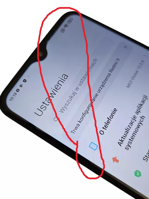 TELEFON XIAOMI REDMI 9 4/64GB PĘKNIĘTY WYŚWIETLACZ