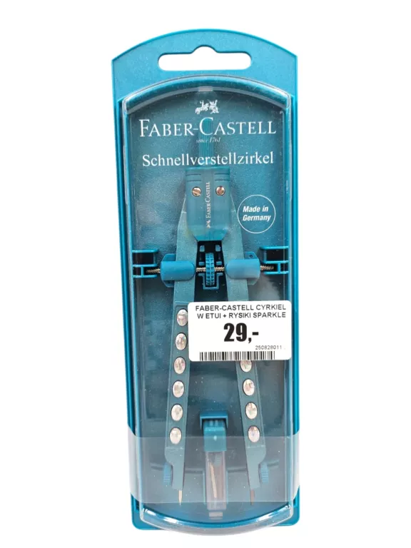 FABER-CASTELL CYRKIEL W ETUI + RYSIKI SPARKLE