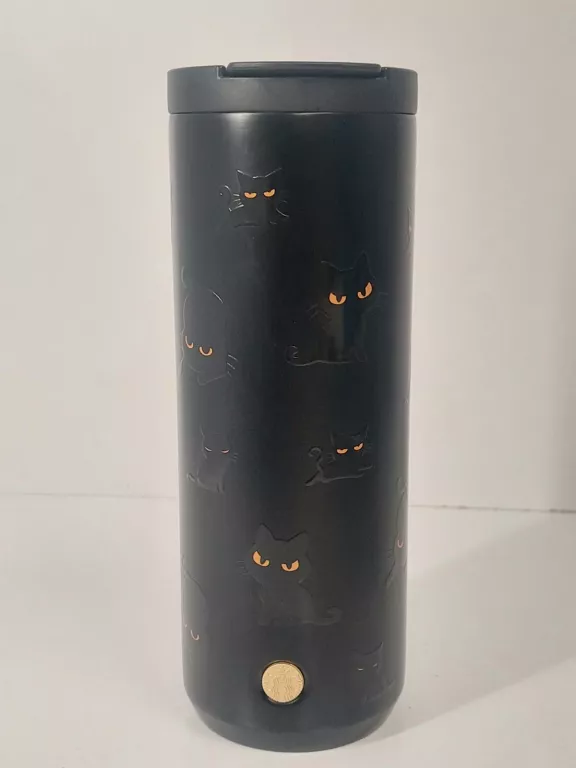 STARBUCKS KUBEK TERMICZNY 473ML HALLOWEEN LIMITOWANY Z KOTAMI TERMOS