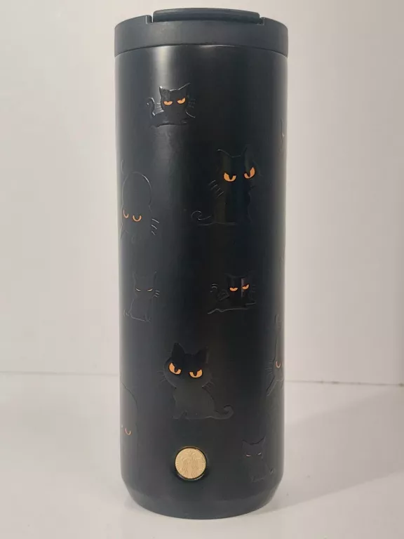 STARBUCKS KUBEK TERMICZNY 473ML HALLOWEEN LIMITOWANY Z KOTAMI TERMOS